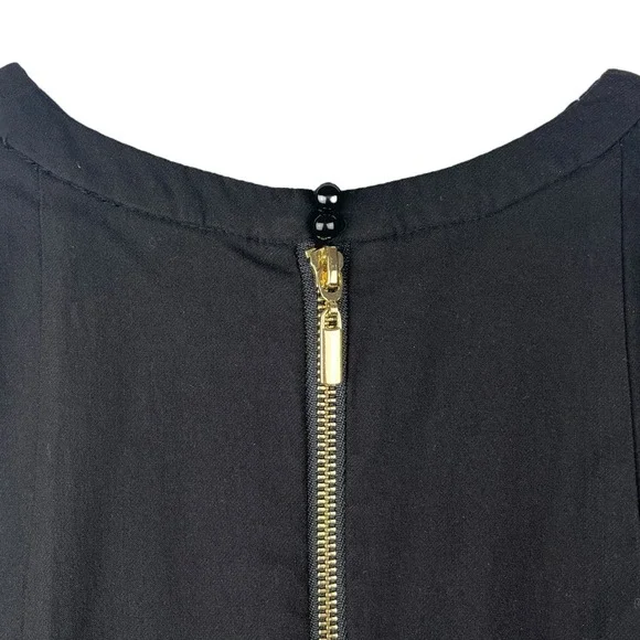 Vintage Thalia Sodi Peplum Asymmetric‎ Dress Sz 12 Lace Cutout - Picture 7 of 11